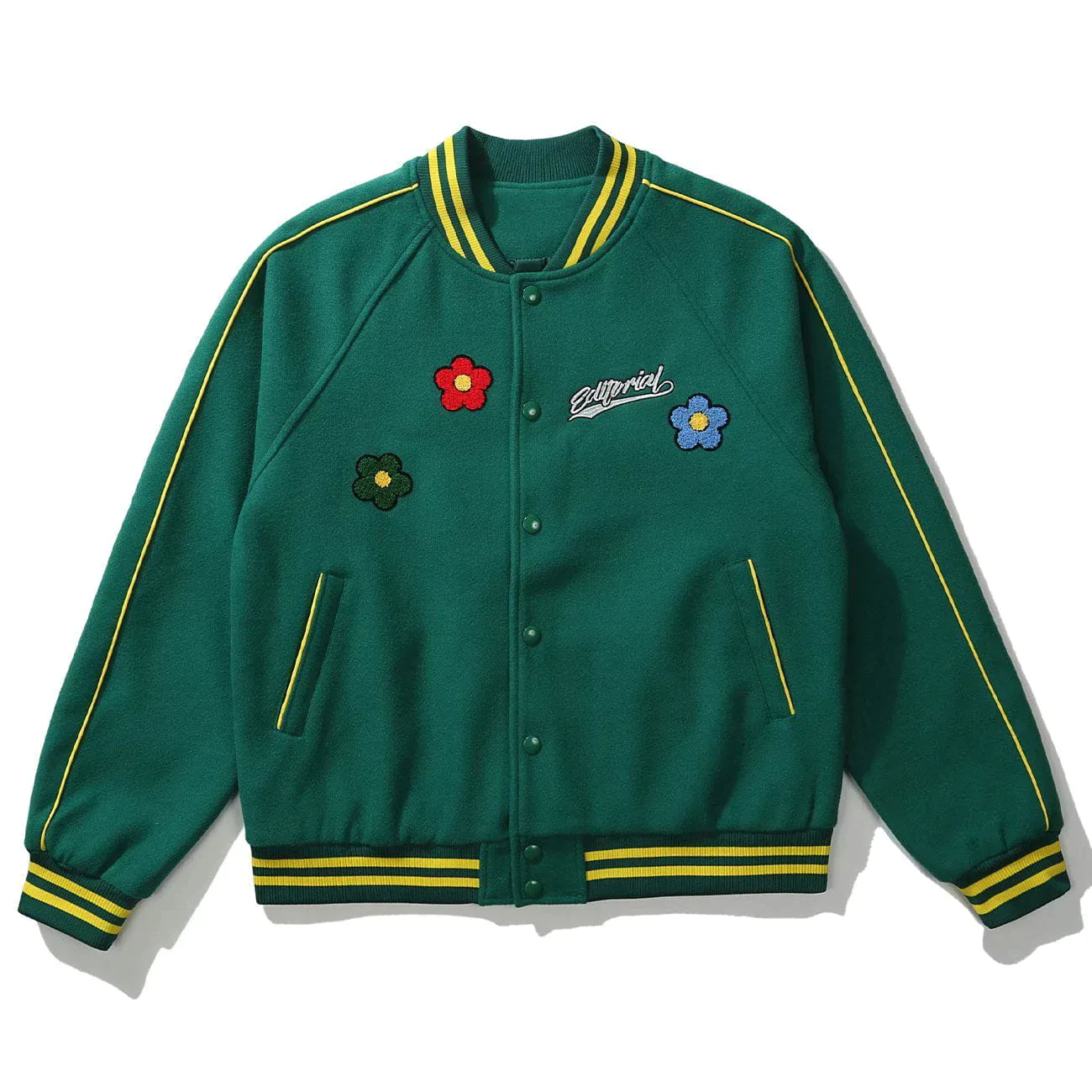 Embroidered Letter Varsity Jacket