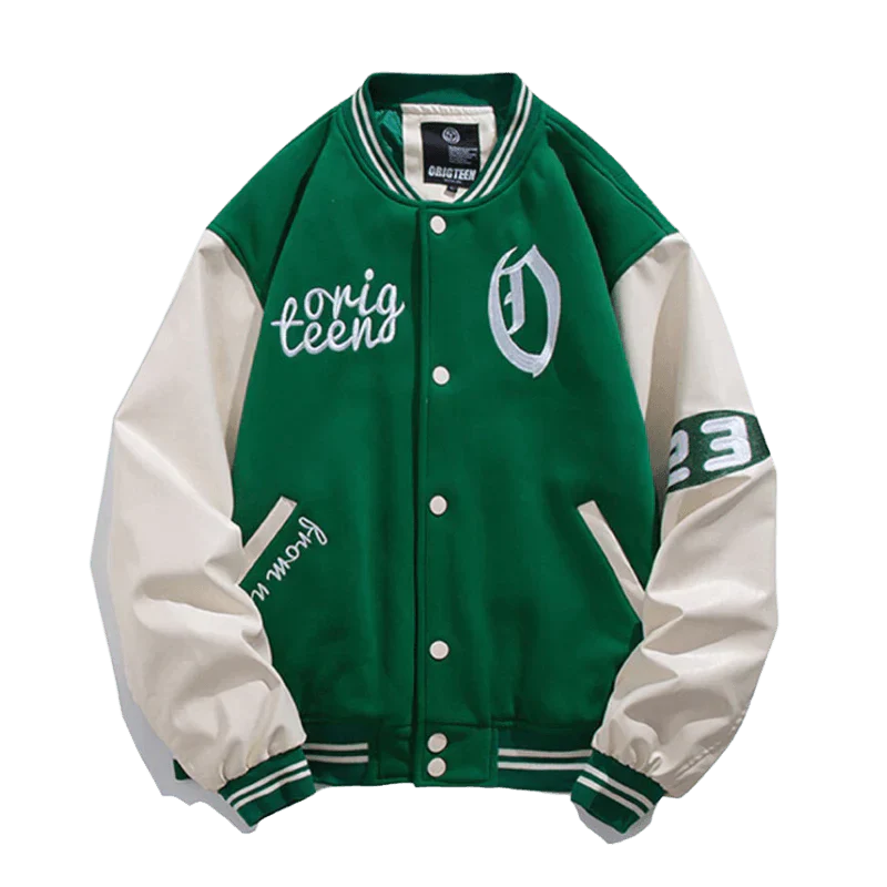 TALISHKO™ - Represent Green Baseball Jacket