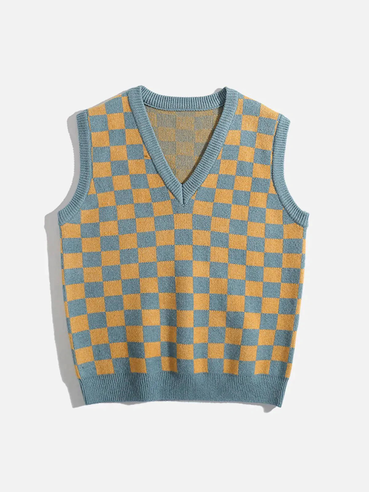 TALISHKO™ - PLAID Color Clash Sweater Vest