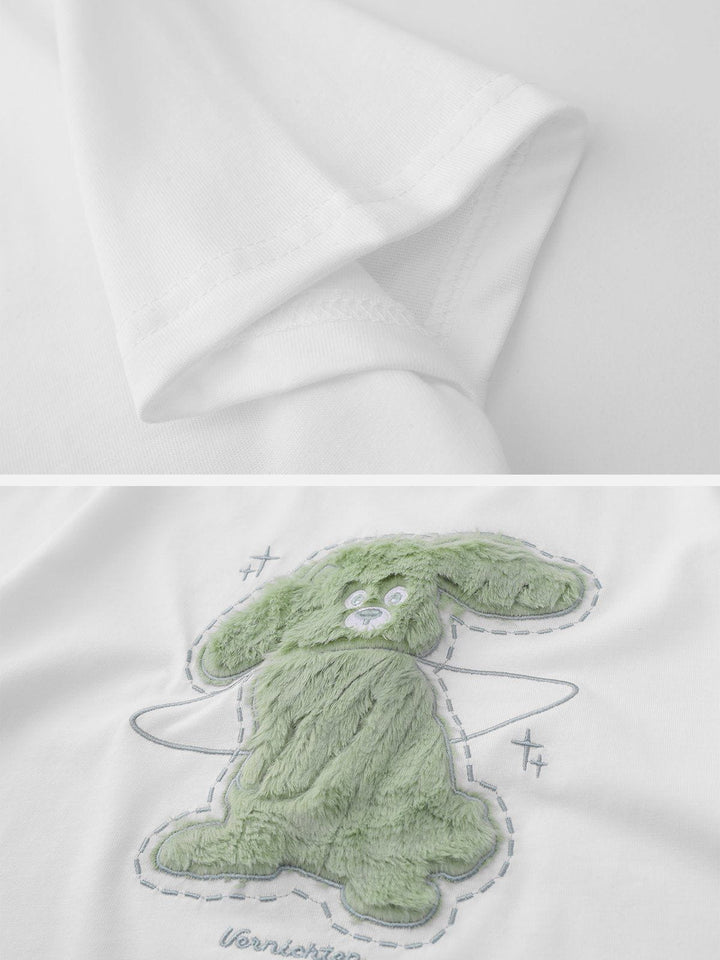 TALISHKO™ - 3D Dimensional Pattern Rabbit Tee streetwear fashion - talishko.com
