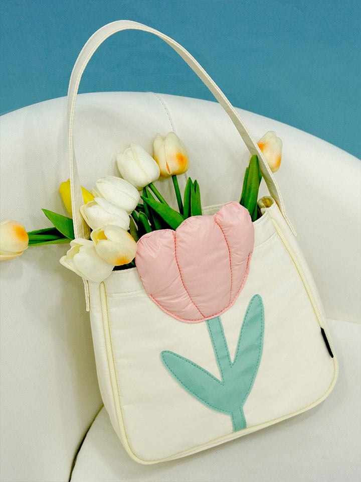 TALISHKO - 3D Tulip Flowers Handbag - streetwear fashion, outfit ideas - talishko.com