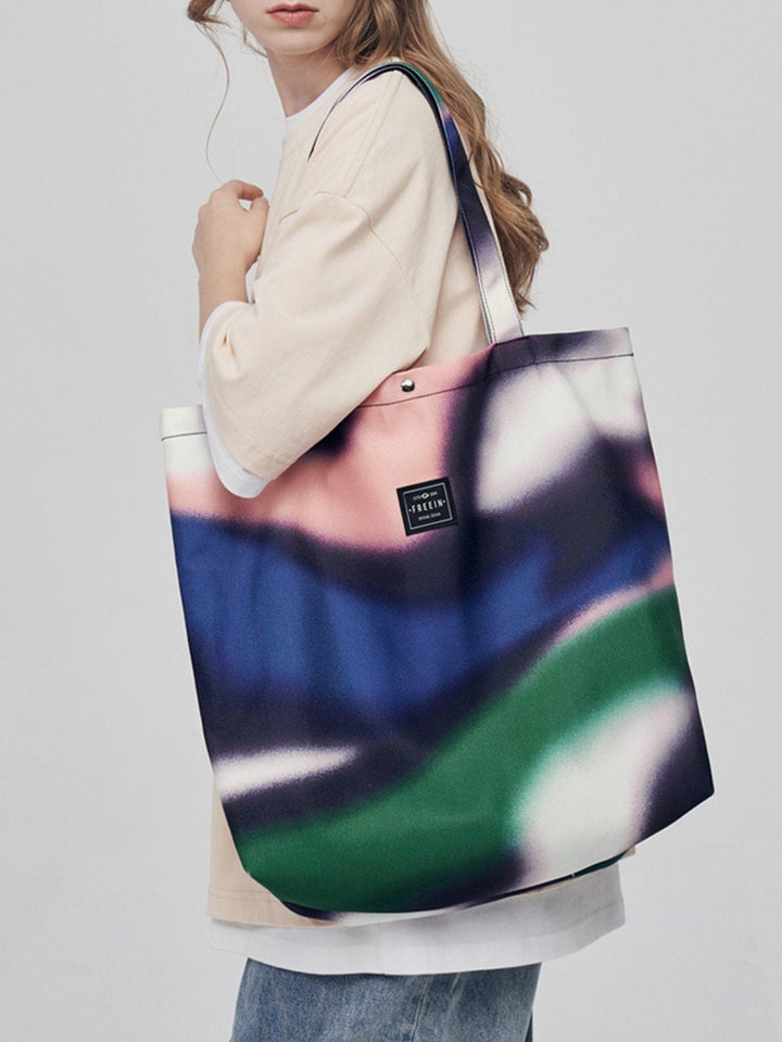 TALISHKO - Abstraction Contrast Canvas Shoulder Bag Bag - streetwear fashion, outfit ideas - talishko.com