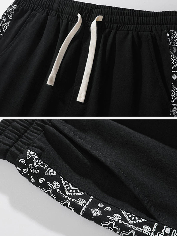 TALISHKO - Bandana Drawstring Shorts - streetwear fashion, outfit ideas - talishko.com