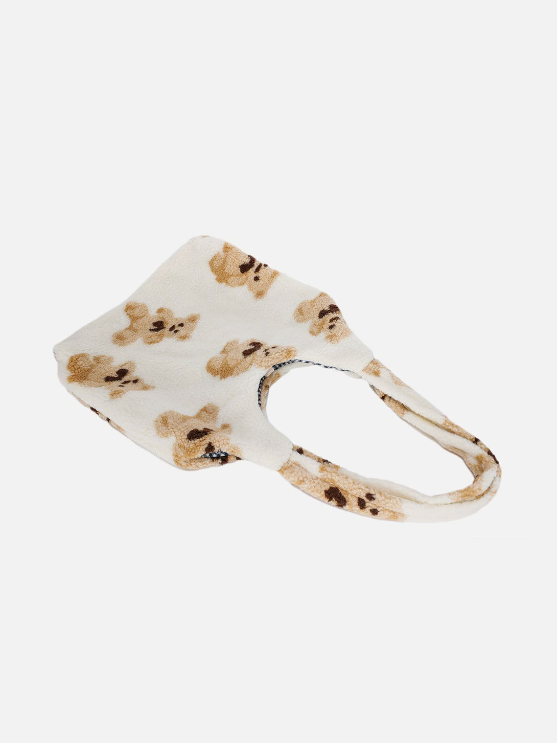 TALISHKO - Bear Pattern Sherpa Bag - streetwear fashion, outfit ideas - talishko.com