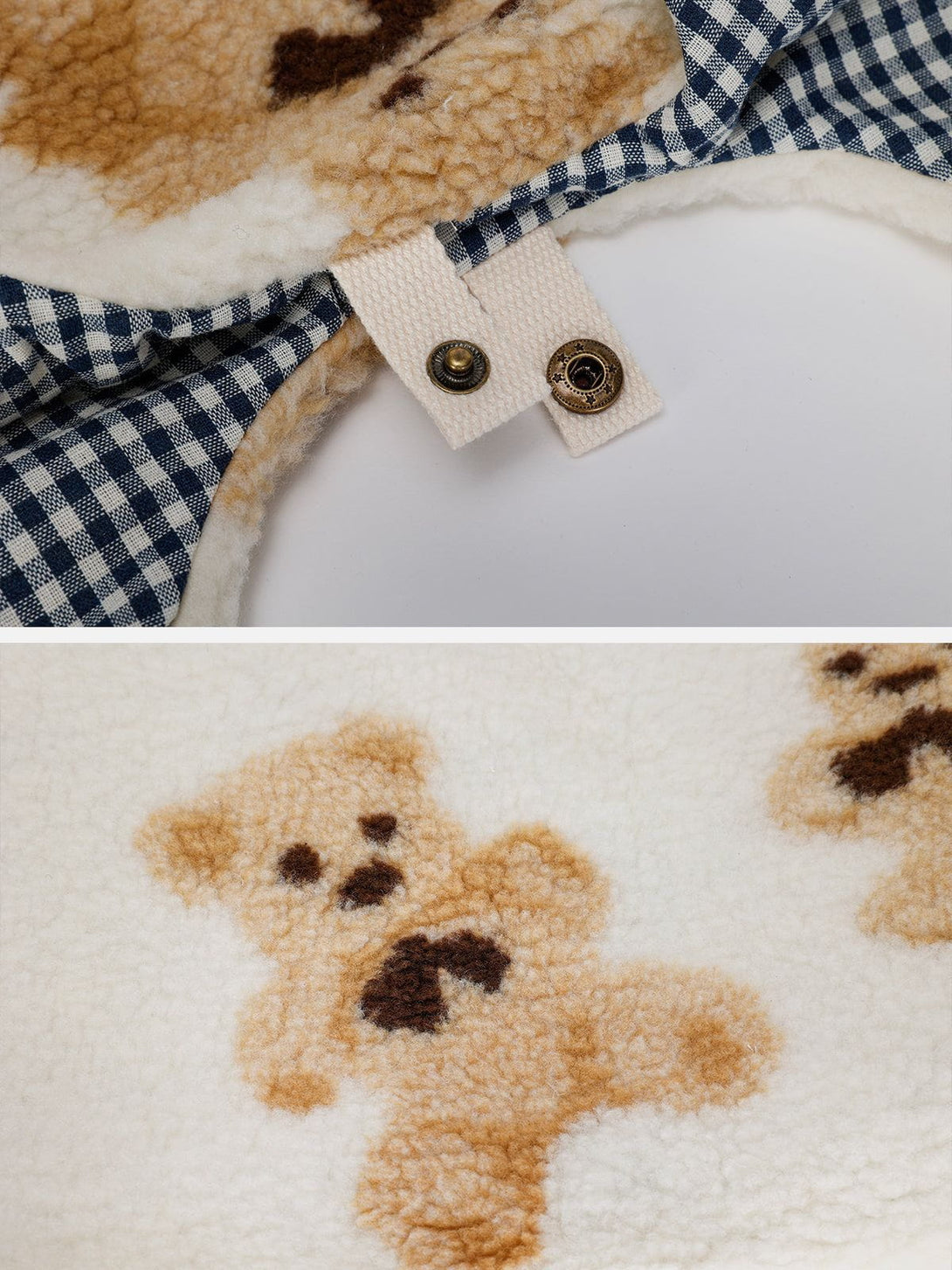 TALISHKO - Bear Pattern Sherpa Bag - streetwear fashion, outfit ideas - talishko.com