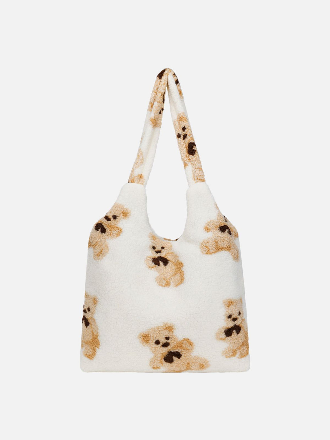 TALISHKO - Bear Pattern Sherpa Bag - streetwear fashion, outfit ideas - talishko.com