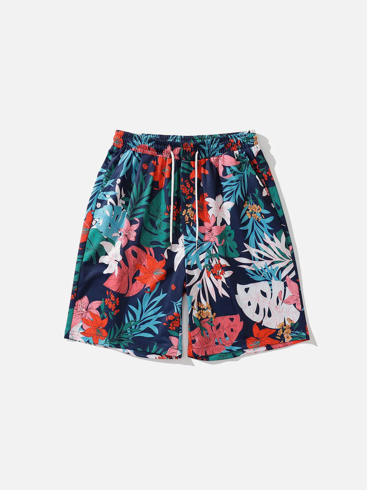 TALISHKO - Botanical Print Shorts - streetwear fashion, outfit ideas - talishko.com