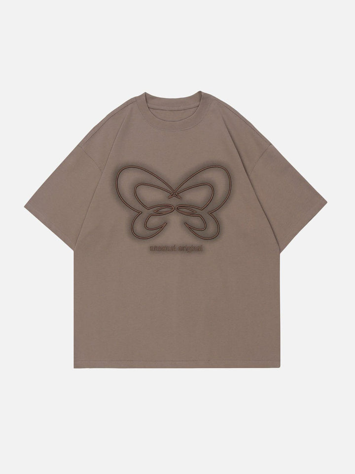 TALISHKO - Butterfly Embroidery Tee - streetwear fashion, outfit ideas - talishko.com