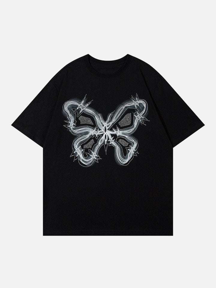 TALISHKO - Butterfly Print Tee - streetwear fashion, outfit ideas - talishko.com