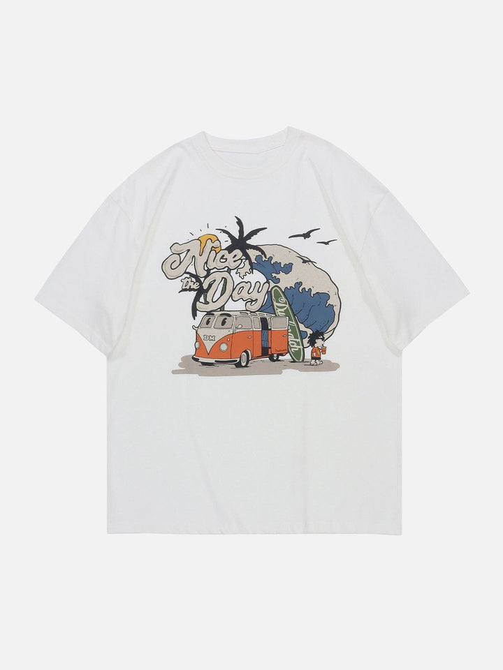 TALISHKO - Cartoon Car Print Tee - streetwear fashion, outfit ideas - talishko.com