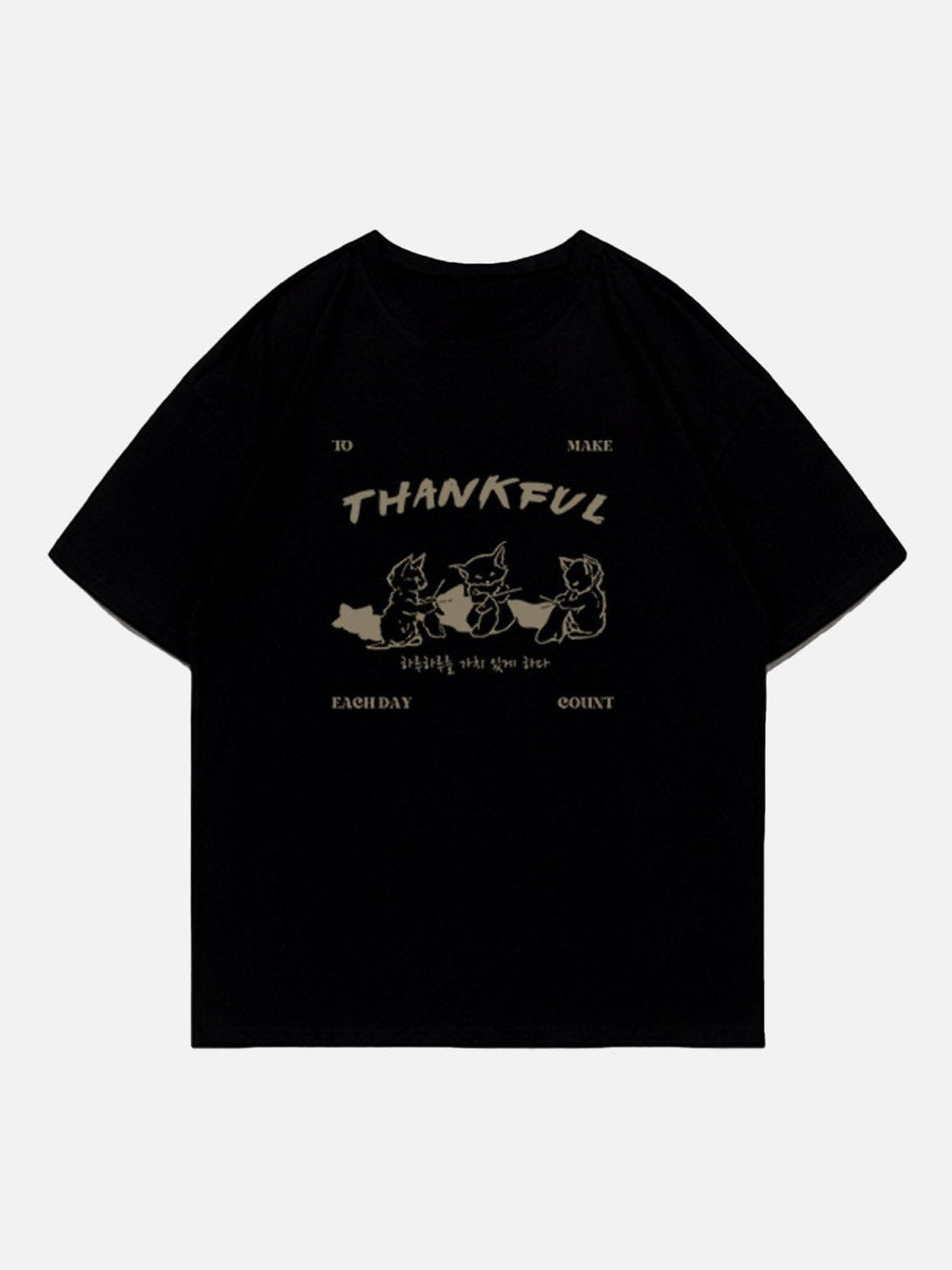 TALISHKO - Cartoon Fox Print Tee - streetwear fashion, outfit ideas - talishko.com