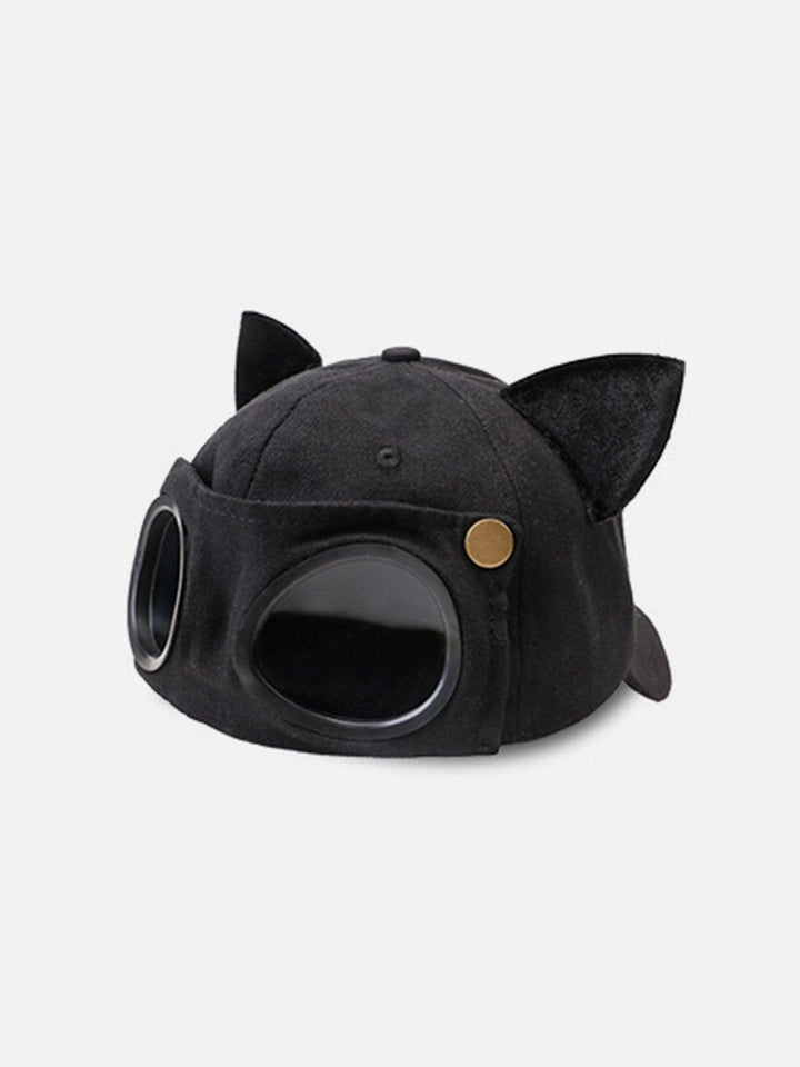 TALISHKO - Cat Ears Aviator Glasses Baseball Hat - streetwear fashion, outfit ideas - talishko.com