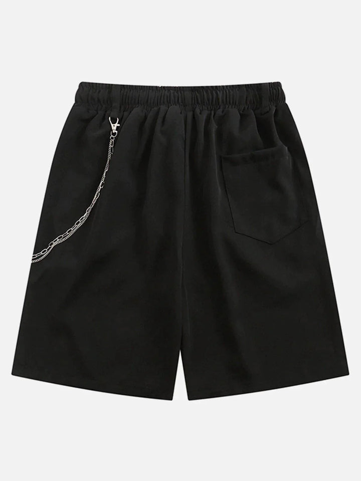 TALISHKO™ - Chain Zip Up Shorts streetwear fashion - talishko.com