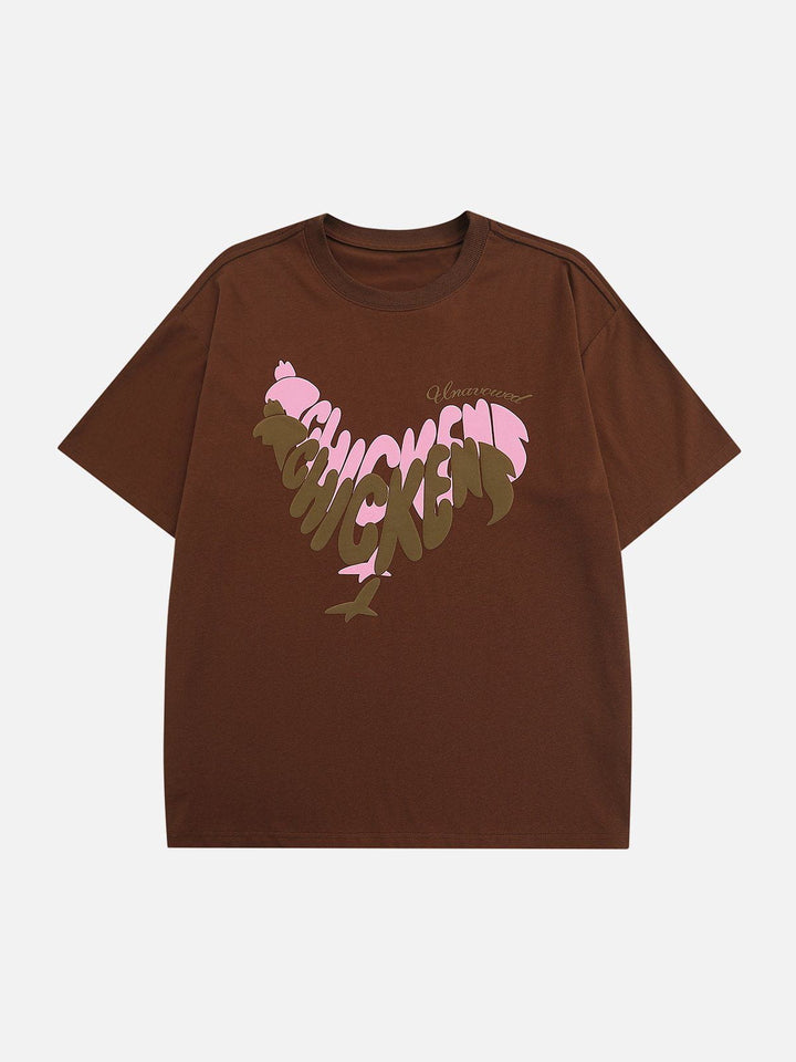 TALISHKO - Chicken Print Tee - streetwear fashion, outfit ideas - talishko.com