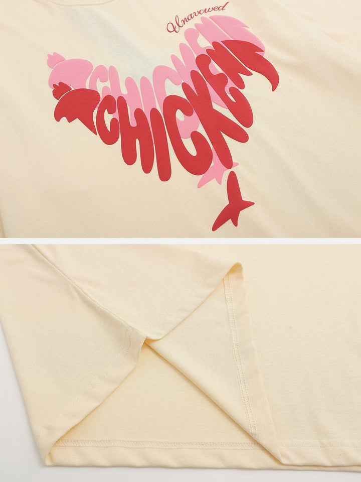 TALISHKO - Chicken Print Tee - streetwear fashion, outfit ideas - talishko.com