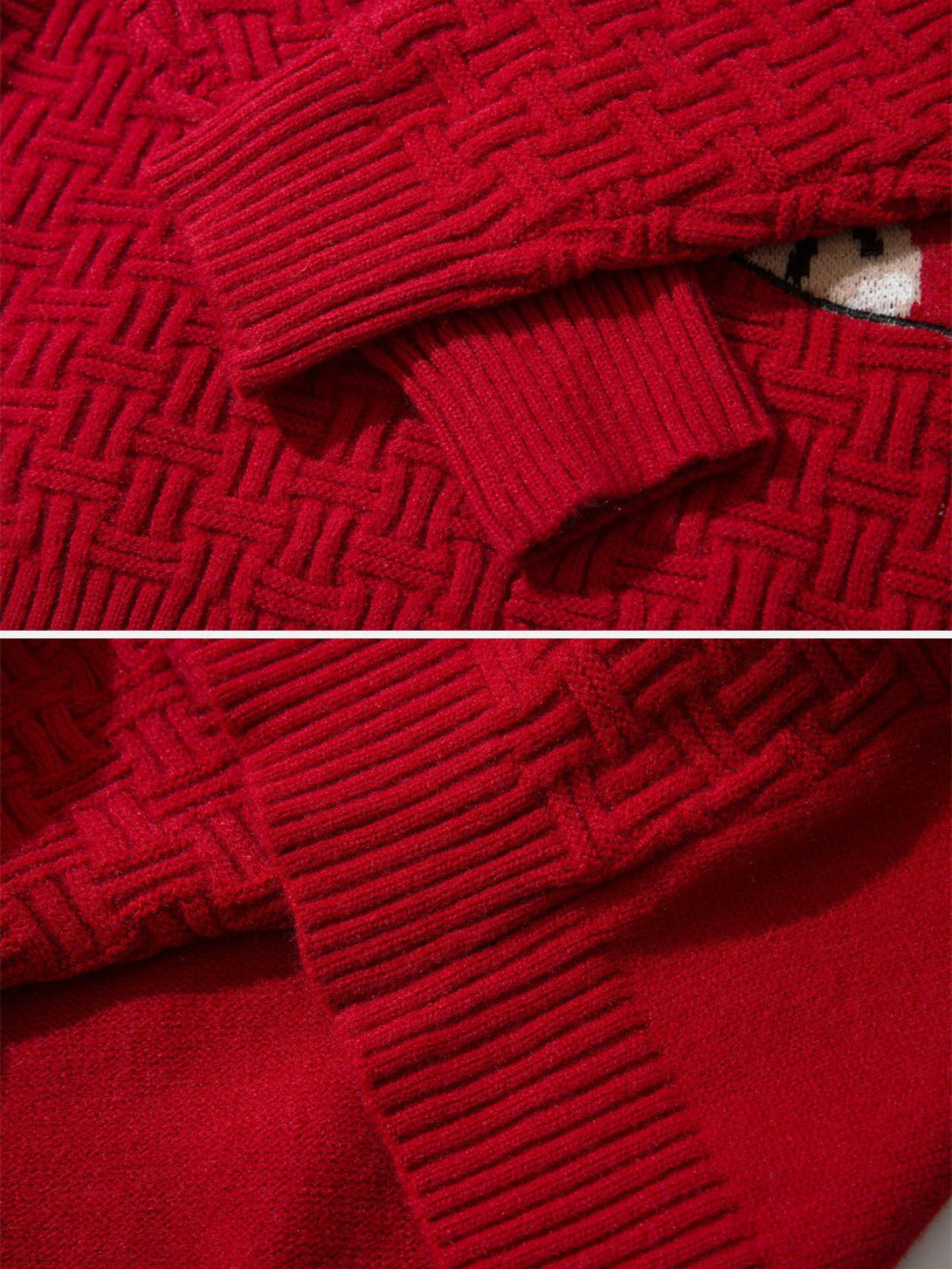 TALISHKO - Christmas Socks and Rabbit Print Sweater - streetwear fashion, outfit ideas - talishko.com