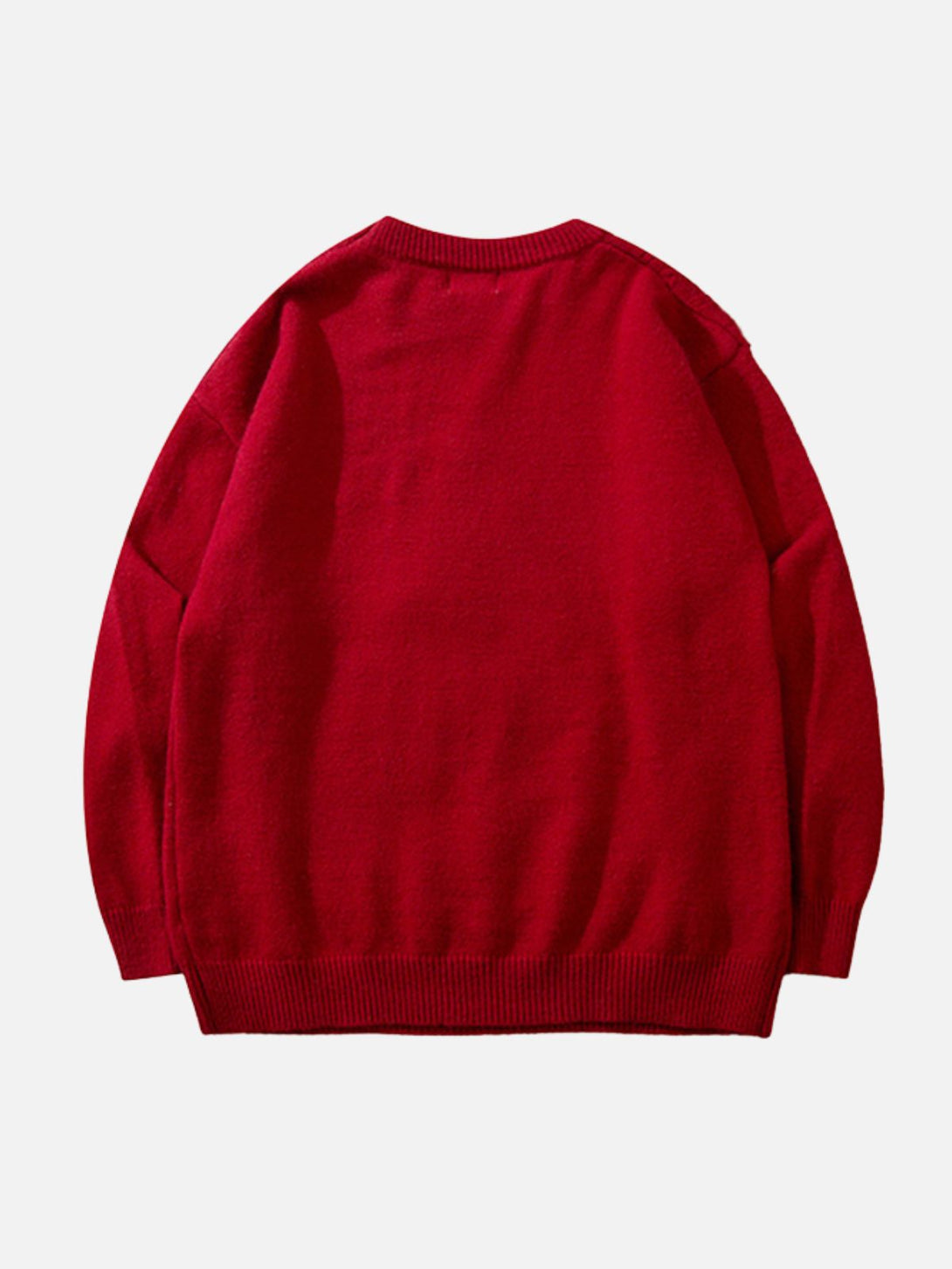 TALISHKO - Christmas Tree Embroidery Print Sweater - streetwear fashion, outfit ideas - talishko.com