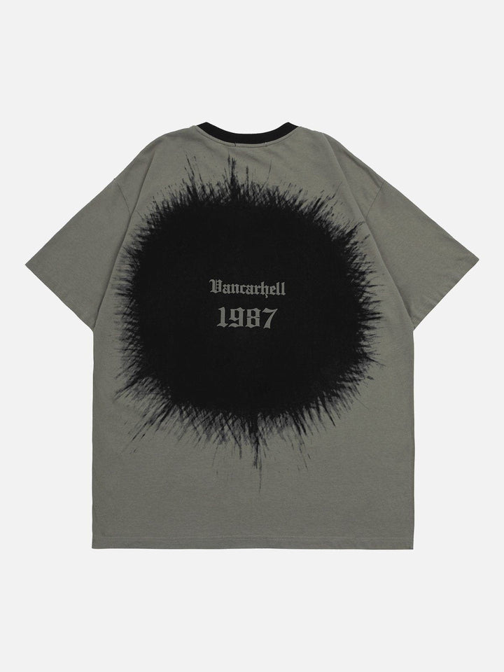 TALISHKO - Circular Inkjet Print Tee - streetwear fashion, outfit ideas - talishko.com