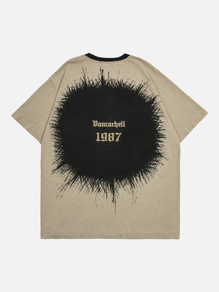 TALISHKO - Circular Inkjet Print Tee - streetwear fashion, outfit ideas - talishko.com