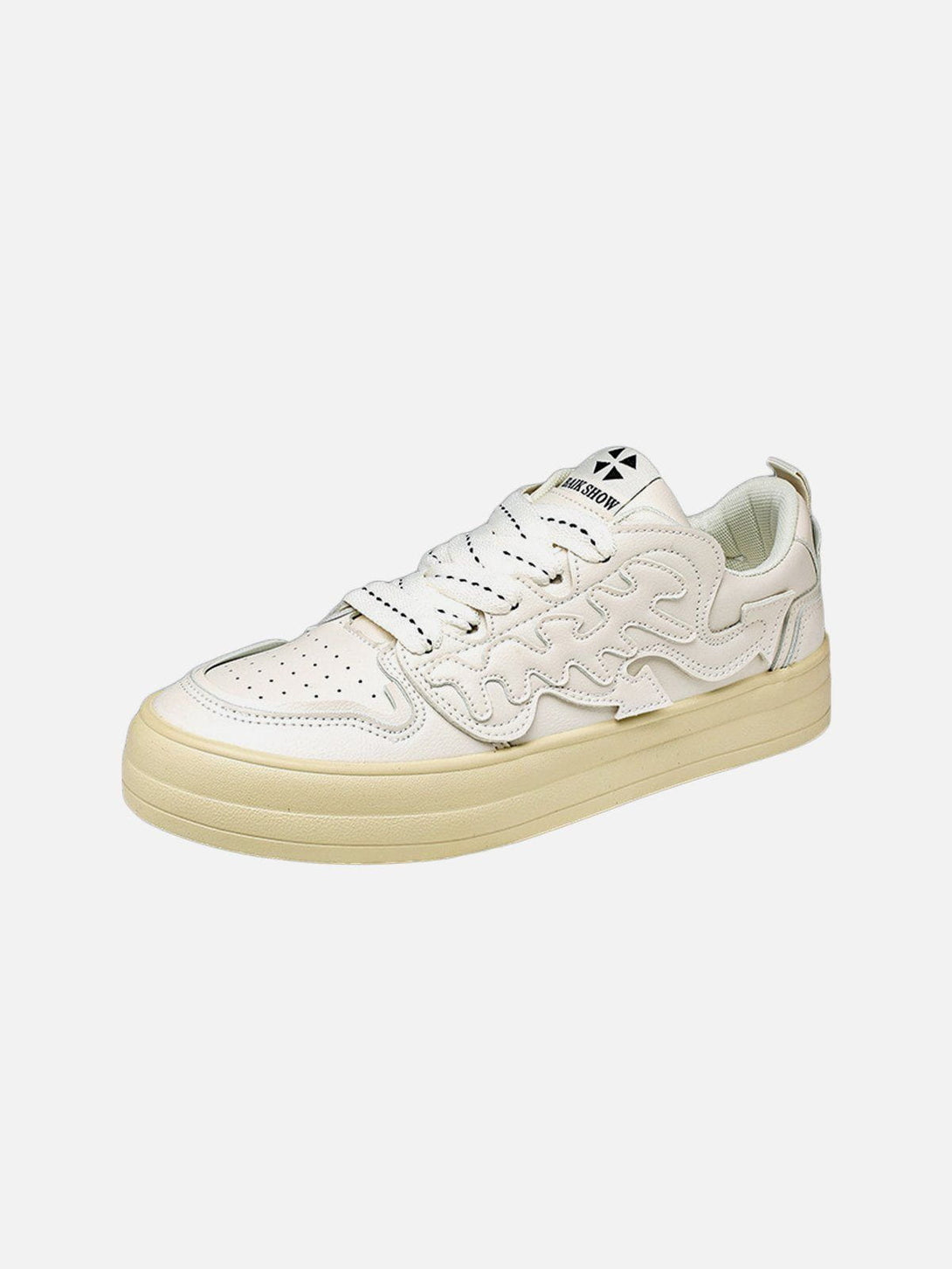 TALISHKO - Colorblock Platform Patch Casual Shoes - streetwear fashion, outfit ideas - talishko.com