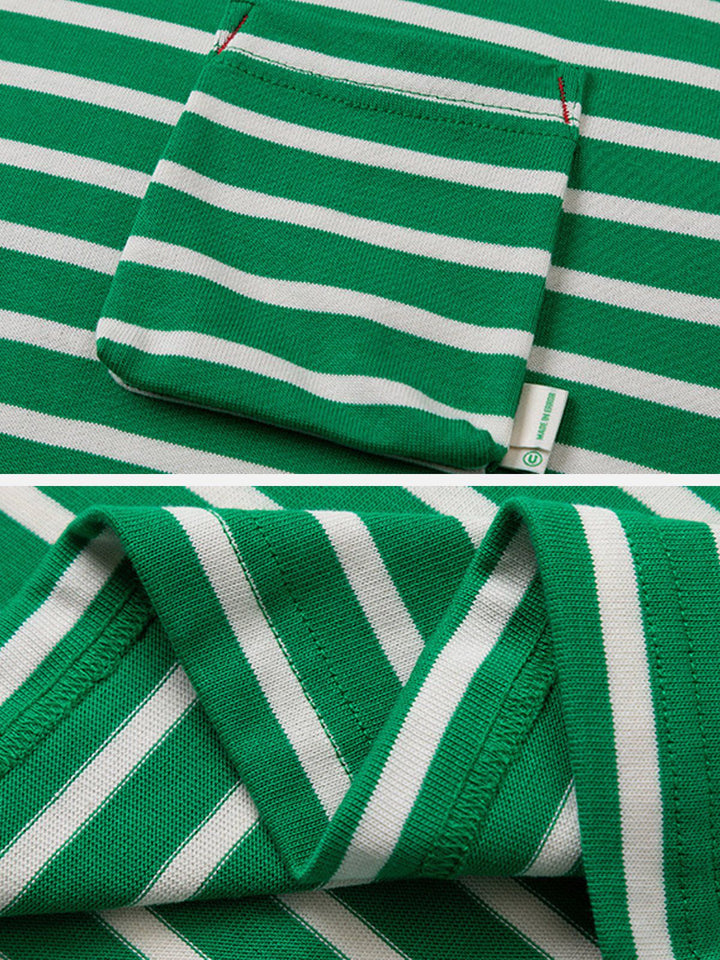 TALISHKO - Colorblock Stripe Tee - streetwear fashion, outfit ideas - talishko.com