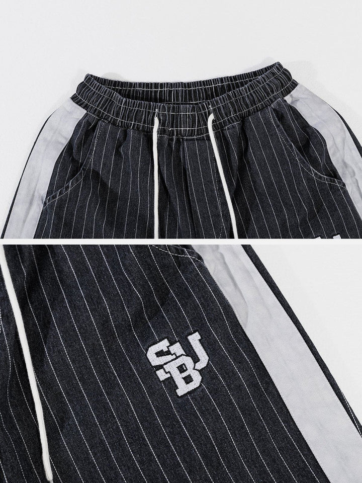 TALISHKO - Colorblock Stripes Shorts - streetwear fashion, outfit ideas - talishko.com