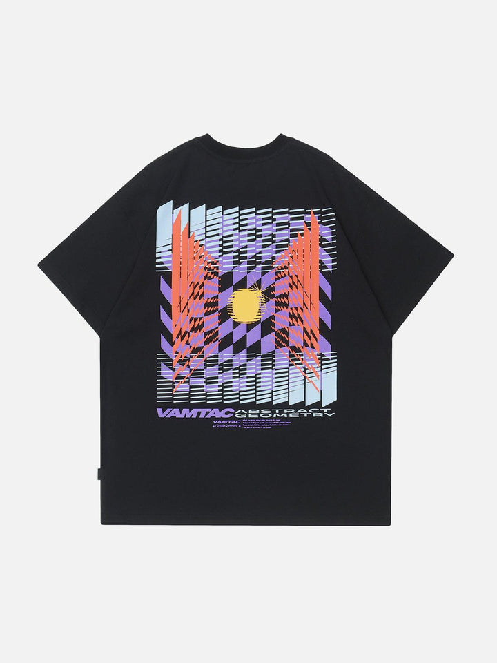 TALISHKO - Colored Checkerboard Graphic Tee - streetwear fashion, outfit ideas - talishko.com