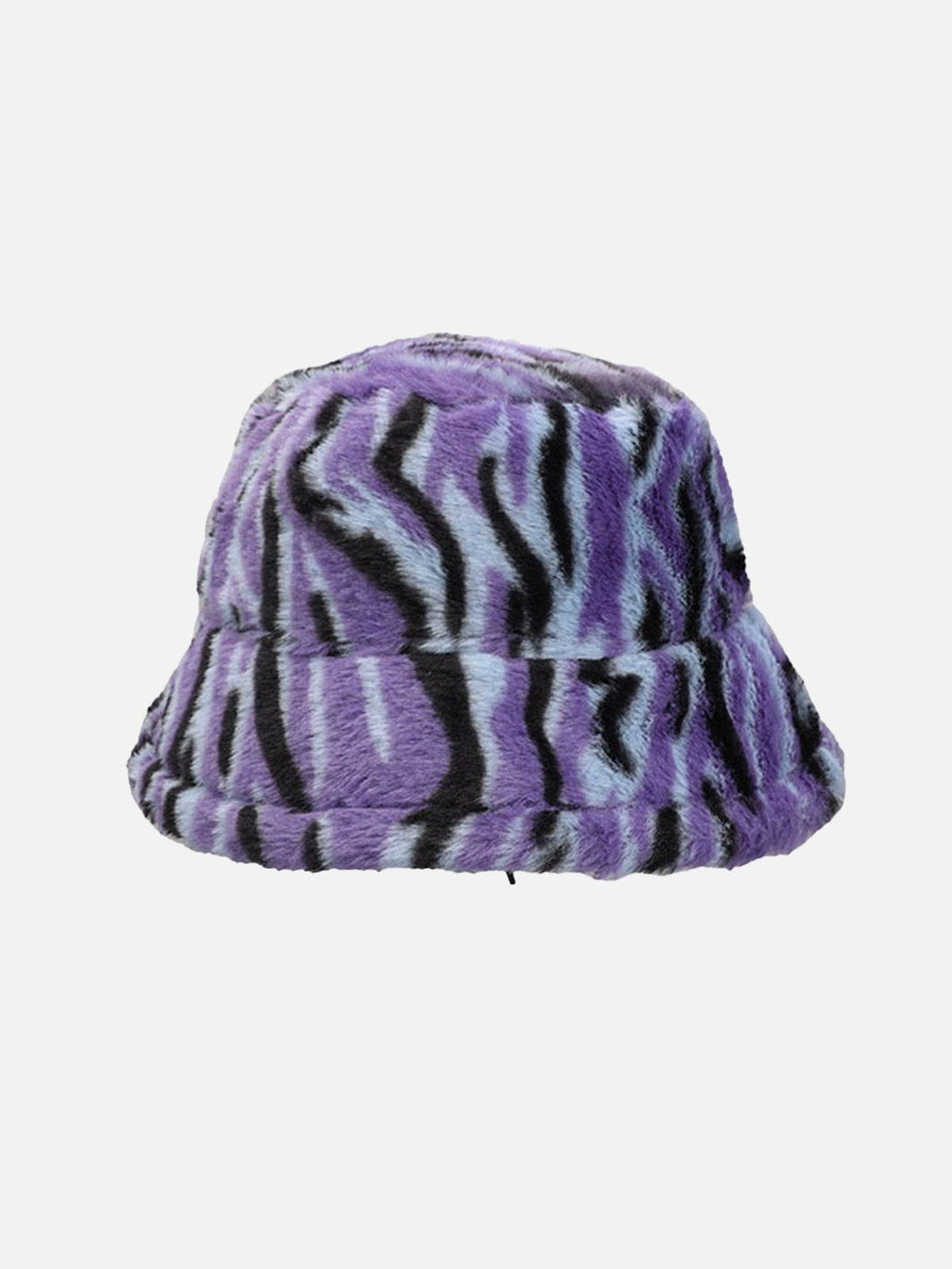 TALISHKO - Contrast Striped Plush Vintage Bucket Hat - streetwear fashion, outfit ideas - talishko.com