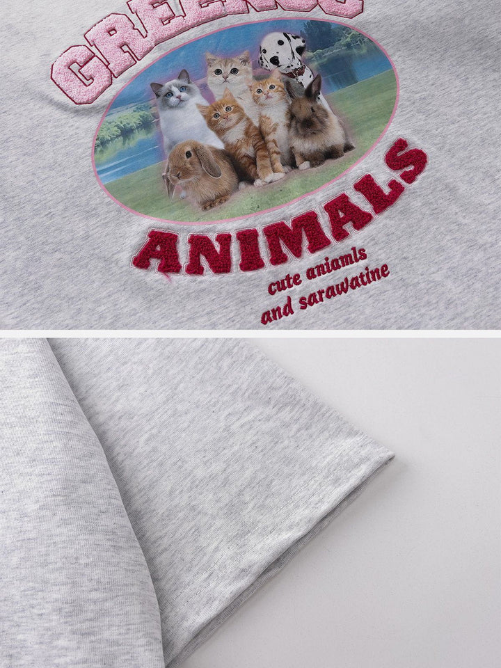 TALISHKO - Cute Animal Graphic Tee - streetwear fashion, outfit ideas - talishko.com