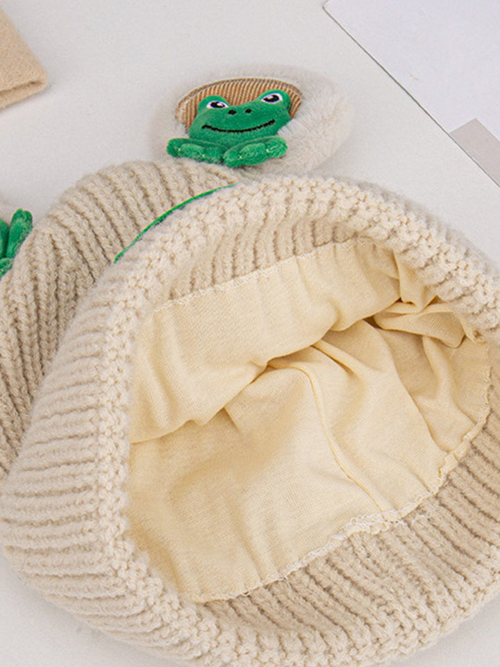 TALISHKO - Cute Cartoon 3D Frog Knitting Hat - streetwear fashion, outfit ideas - talishko.com