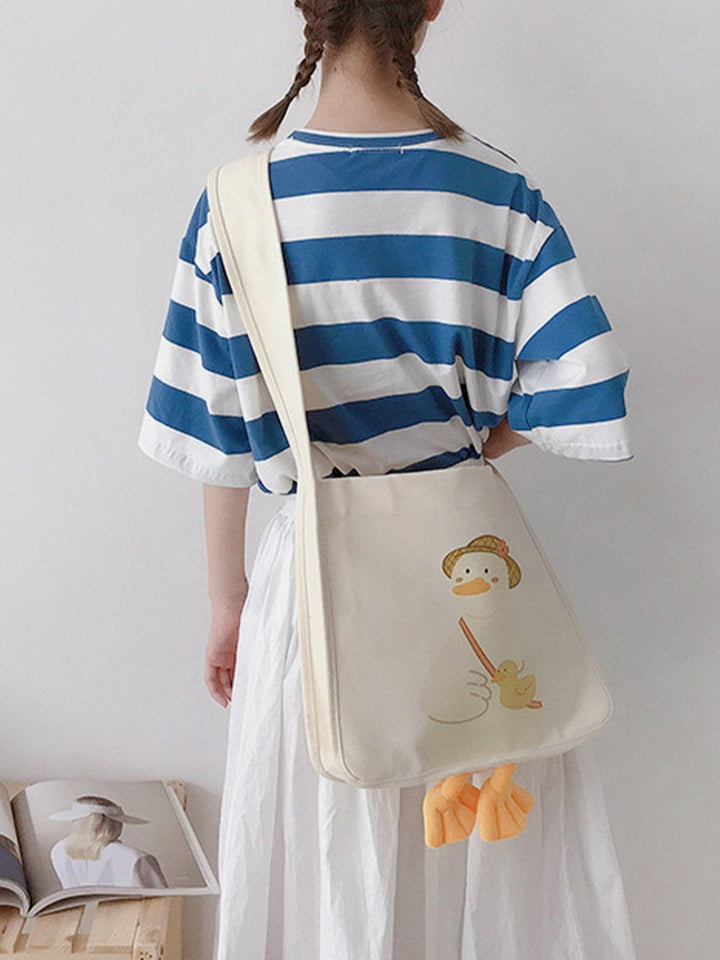 TALISHKO - Cute Duck Canvas Bag - streetwear fashion, outfit ideas - talishko.com