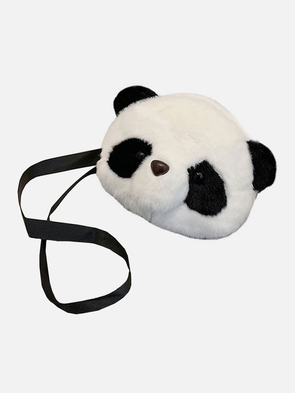 TALISHKO - Cute Plush Panda Head Bag - streetwear fashion, outfit ideas - talishko.com