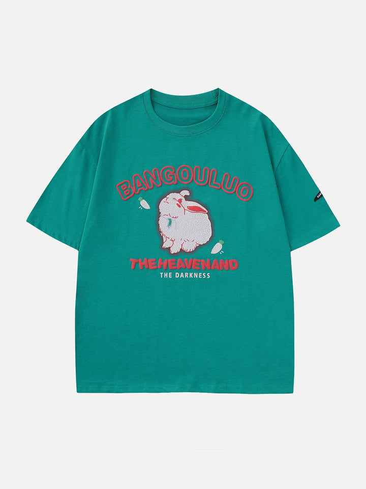 TALISHKO - Cute Rabbit Print Tee - streetwear fashion, outfit ideas - talishko.com