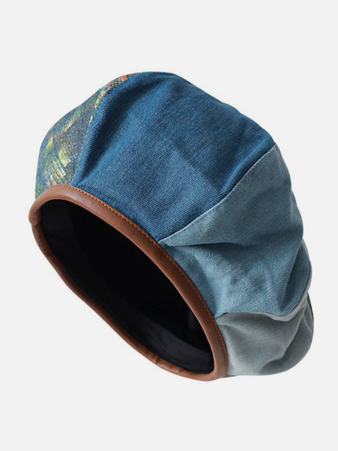 TALISHKO - Denim Colorblock Vintage Painter Hat - streetwear fashion, outfit ideas - talishko.com