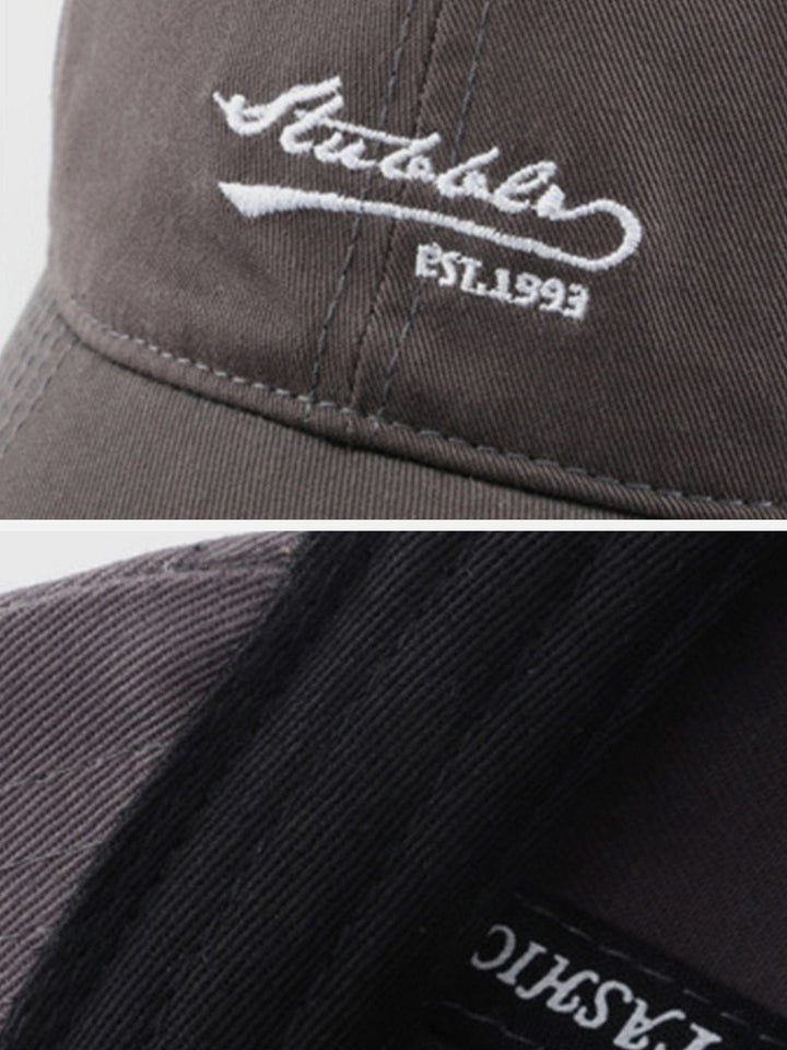 TALISHKO - Embroidered Letters Baseball Cap - streetwear fashion, outfit ideas - talishko.com