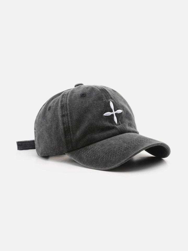 TALISHKO - Embroidery Crucifix Baseball Cap - streetwear fashion, outfit ideas - talishko.com