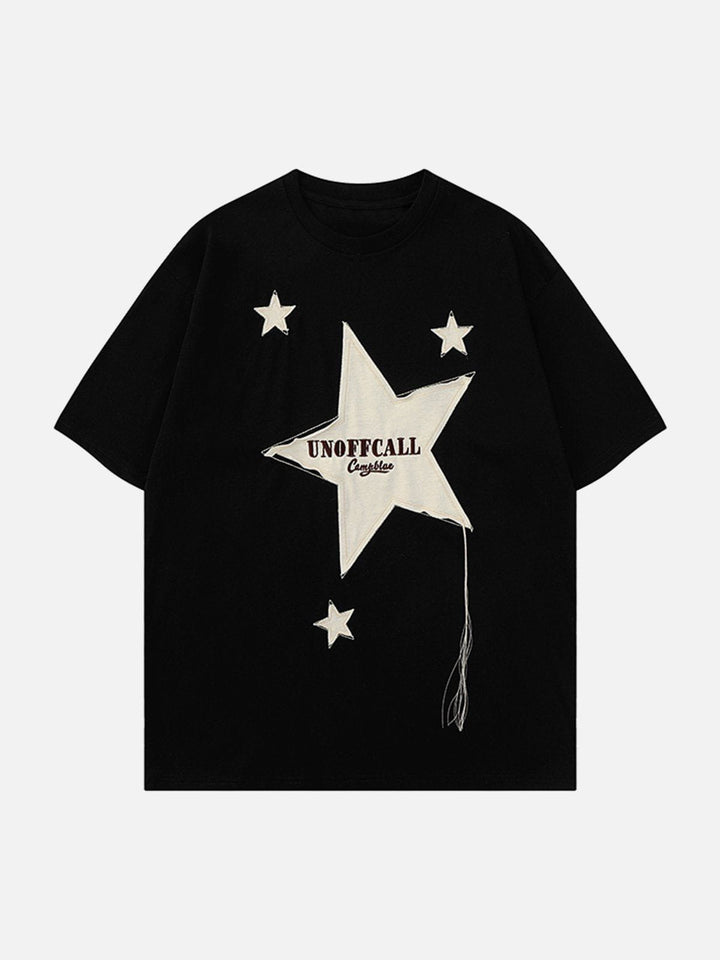 TALISHKO - Embroidery Star Tee - streetwear fashion, outfit ideas - talishko.com