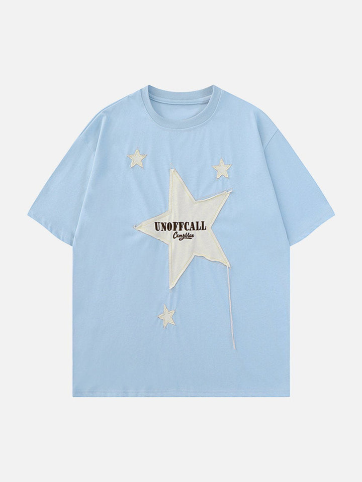 TALISHKO - Embroidery Star Tee - streetwear fashion, outfit ideas - talishko.com