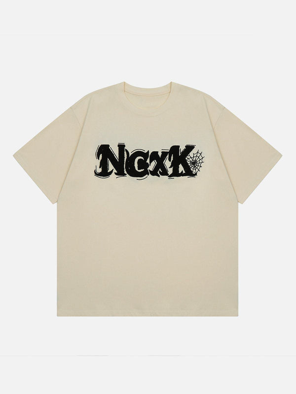 TALISHKO - Flock Letter Tee - streetwear fashion, outfit ideas - talishko.com