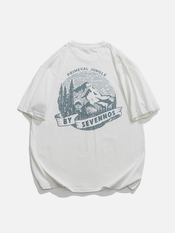 TALISHKO - Forests Mountains Print Tee - streetwear fashion, outfit ideas - talishko.com