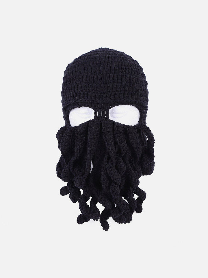 TALISHKO - Funny Knit Masked Octopus Hat - streetwear fashion, outfit ideas - talishko.com