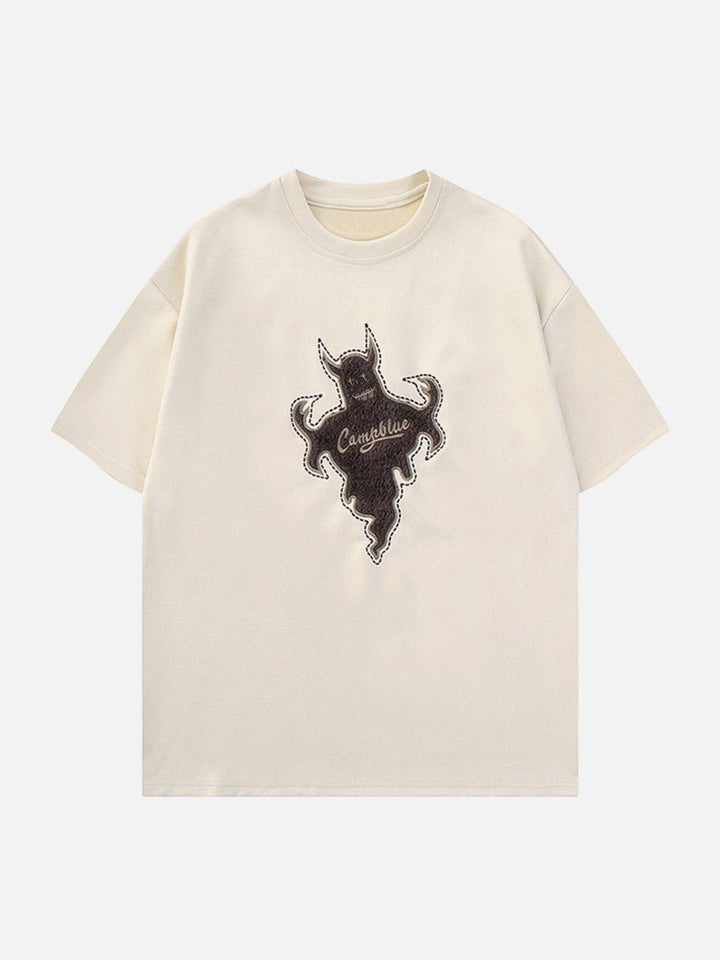 TALISHKO - Genie Flocked Graphic Tee - streetwear fashion, outfit ideas - talishko.com