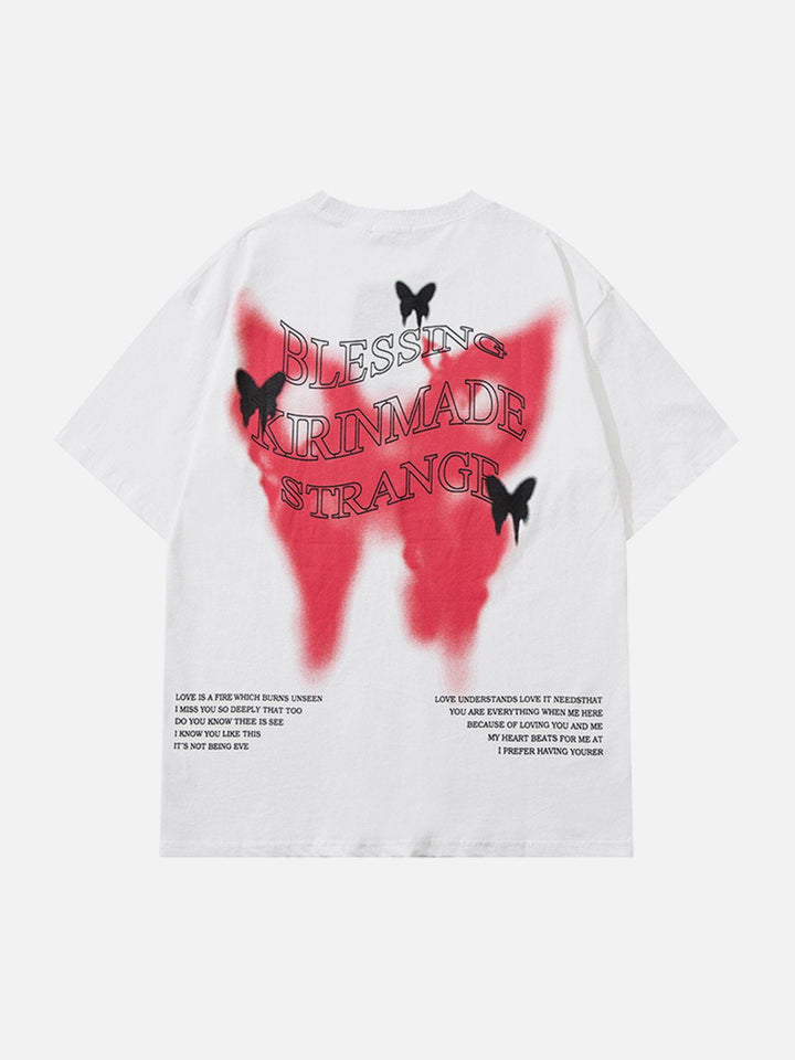 TALISHKO - Gradient Butterflies Graphic Tee - streetwear fashion, outfit ideas - talishko.com