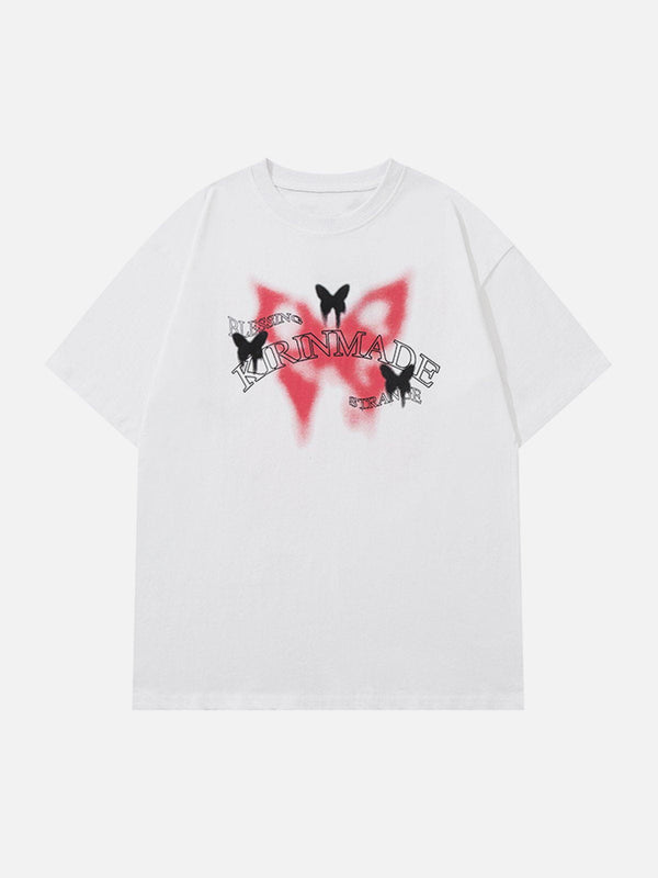 TALISHKO - Gradient Butterflies Graphic Tee - streetwear fashion, outfit ideas - talishko.com