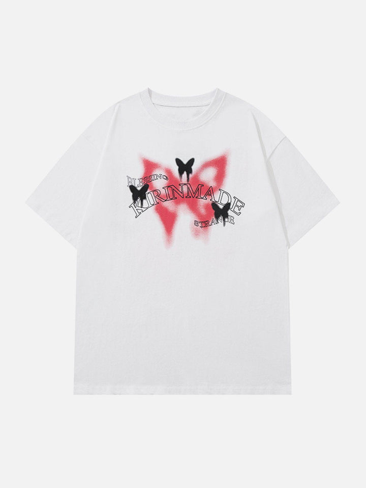 TALISHKO - Gradient Butterflies Graphic Tee - streetwear fashion, outfit ideas - talishko.com