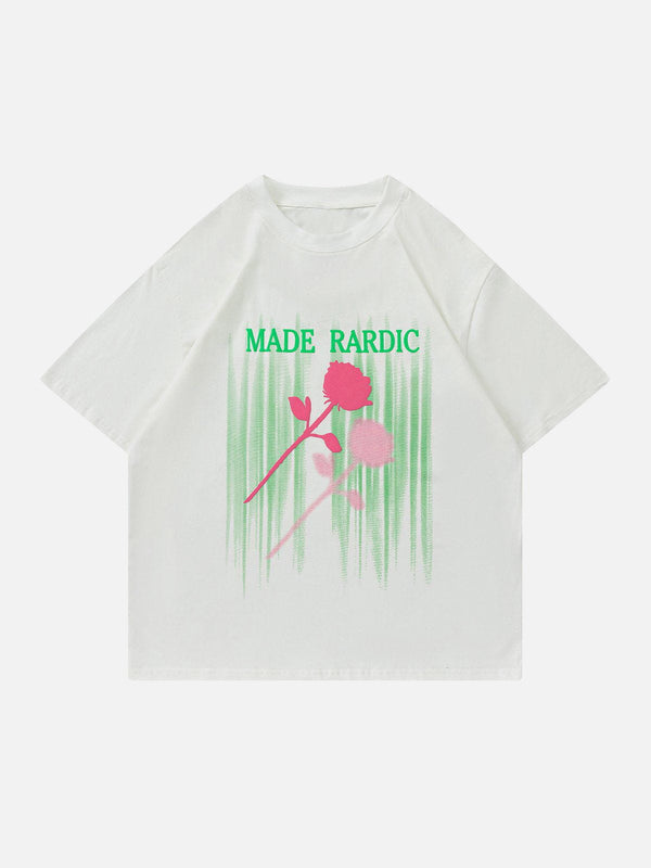 TALISHKO - Gradient Rose Print Tee - streetwear fashion, outfit ideas - talishko.com