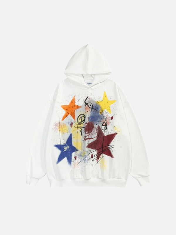 TALISHKO - Graffiti Colorful Star Hoodie