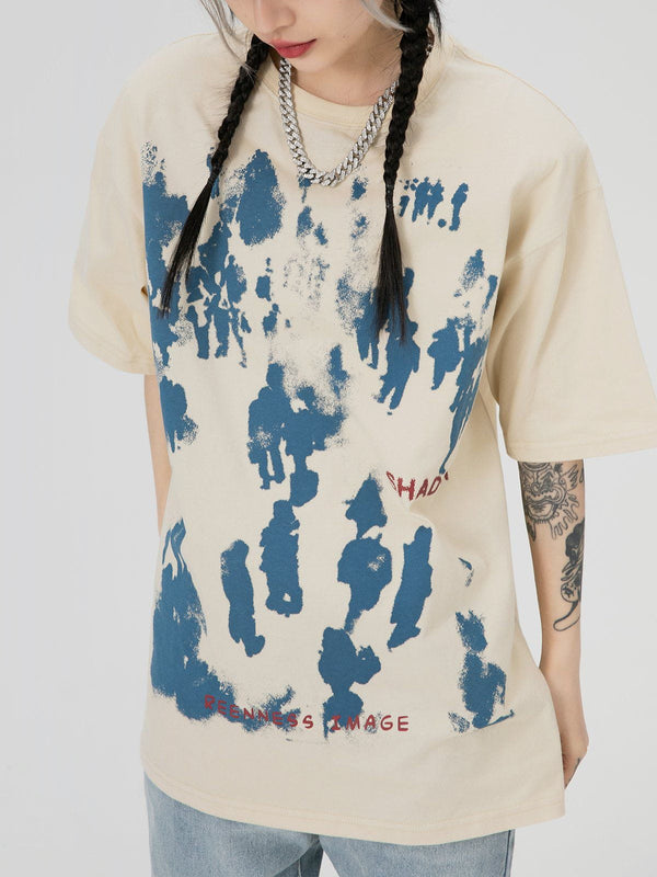 TALISHKO - Inkjet Graffiti Print Tee - streetwear fashion, outfit ideas - talishko.com