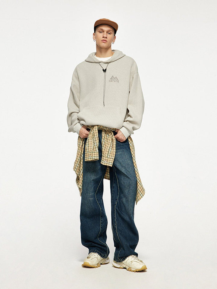 TALISHKO - Knit Solid Hoodie - streetwear fashion - talishko.com