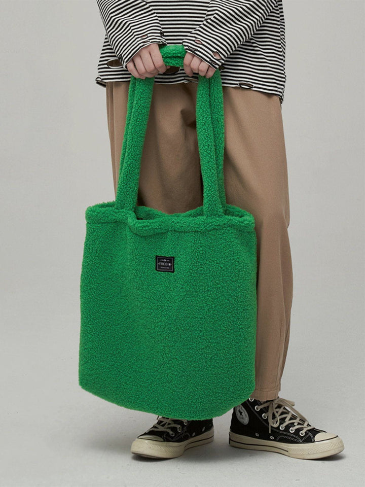 TALISHKO - Lambswool Shoulder Bag - streetwear fashion, outfit ideas - talishko.com